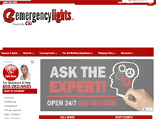 Tablet Screenshot of emergencylight.net
